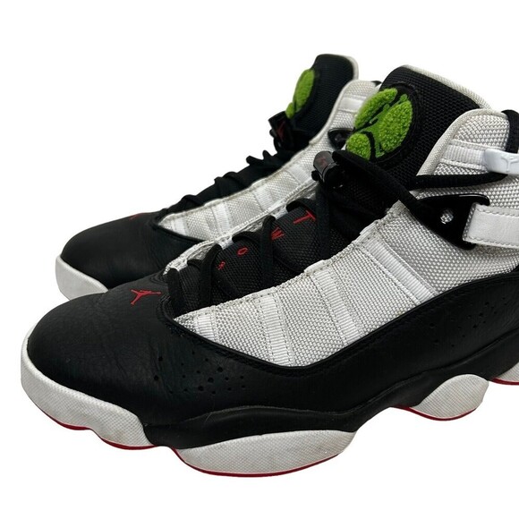 Jordan size 9.5 6 Rings “He Got Game” White/Black Shoes sneakers Rare 322992 men main image 4